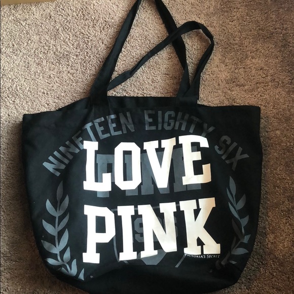 PINK Victoria's Secret Handbags - Victoria Secret Pink - Black Bag